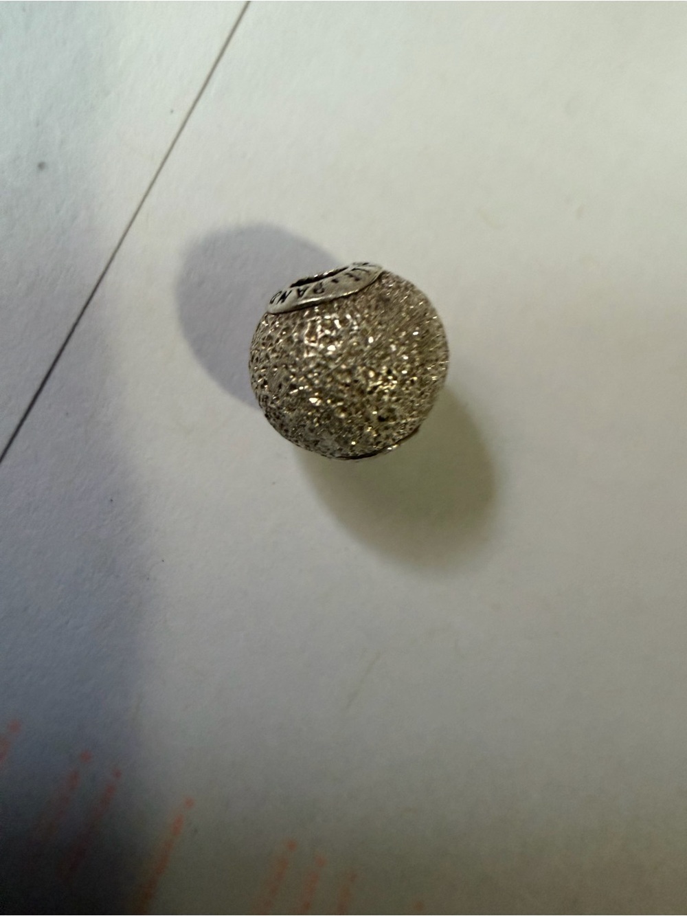 Pandora Silver Pave Sparkle Ball Charm